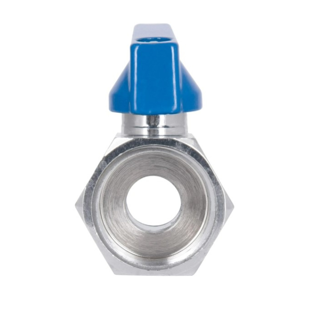 Кран кульовий міні Thermo Alliance Standart 1/2" ВВ прямий, хром., півметелик SD187W15