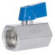 Кран кульовий міні Thermo Alliance Standart 1/2" ВВ прямий, хром., півметелик SD187W15