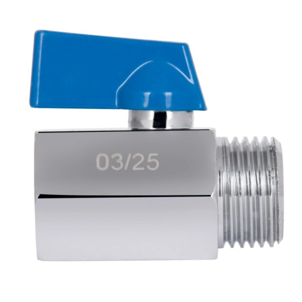 Кран кульовий міні Thermo Alliance Standart 1/2" ВЗ прямий, півметелик SD188W15