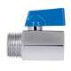 Кран кульовий міні Thermo Alliance Standart 1/2" ВЗ прямий, півметелик SD188W15