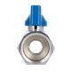 Кран кульовий міні Thermo Alliance Standart 1/2" ВЗ прямий, півметелик SD188W15
