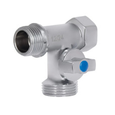 Кран шаровой приборный Thermo Alliance Standart 1/2"Зх3/4"Зх1/2" В SD186W152015