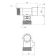 Кран шаровой приборный Thermo Alliance Standart 1/2"Зх3/4"Зх1/2" В SD186W152015