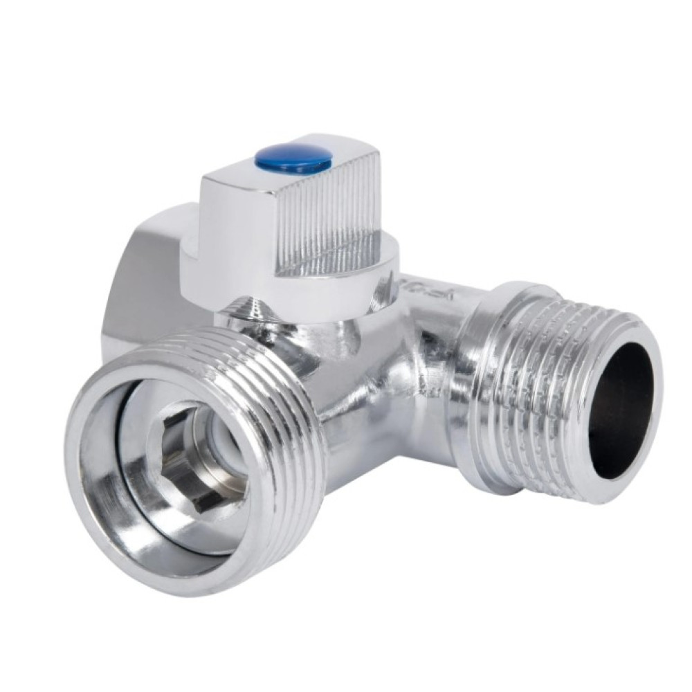 Кран шаровой приборный Thermo Alliance Forte 1/2"Зх3/4"Зх1/2 В трехходовой, PN40 SF186W152015