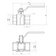 Кран кульовий Thermo Alliance Forte 1 1/2" ВВ прямий, PN40, важіль SF600W40
