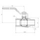 Кран кульовий Thermo Alliance Forte 1 1/2" ВЗ прямий, PN40, важіль SF605W40