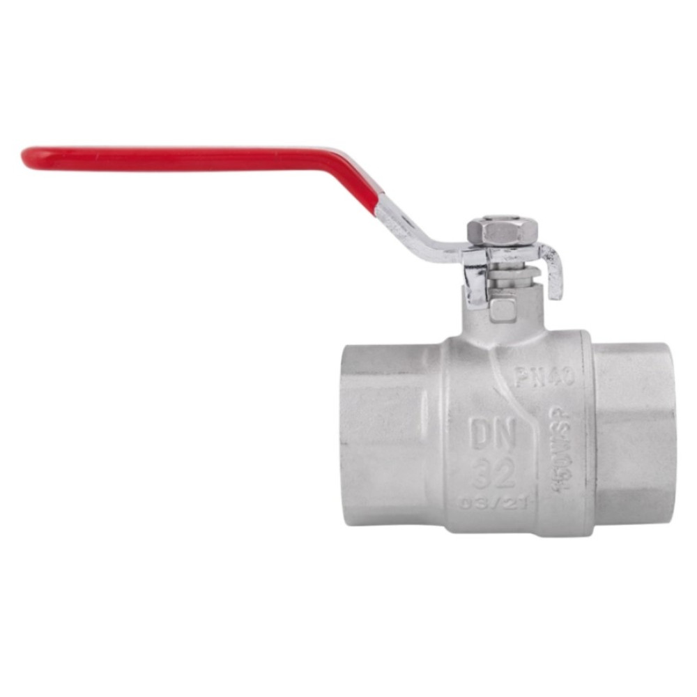 Кран шаровой Thermo Alliance Forte 1 1/4" ВВ прямой, PN40, рычаг SF600W32