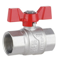 Кран кульовий Thermo Alliance Forte 1" ВВ прямий, PN40, метелик SF602W25