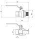 Кран кульовий Thermo Alliance Forte 1" ВЗ прямий, PN40, важіль SF605W25