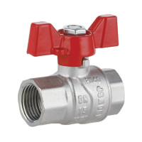 Кран кульовий Thermo Alliance Forte 1/2" ВВ прямий, PN40, метелик SF602W15