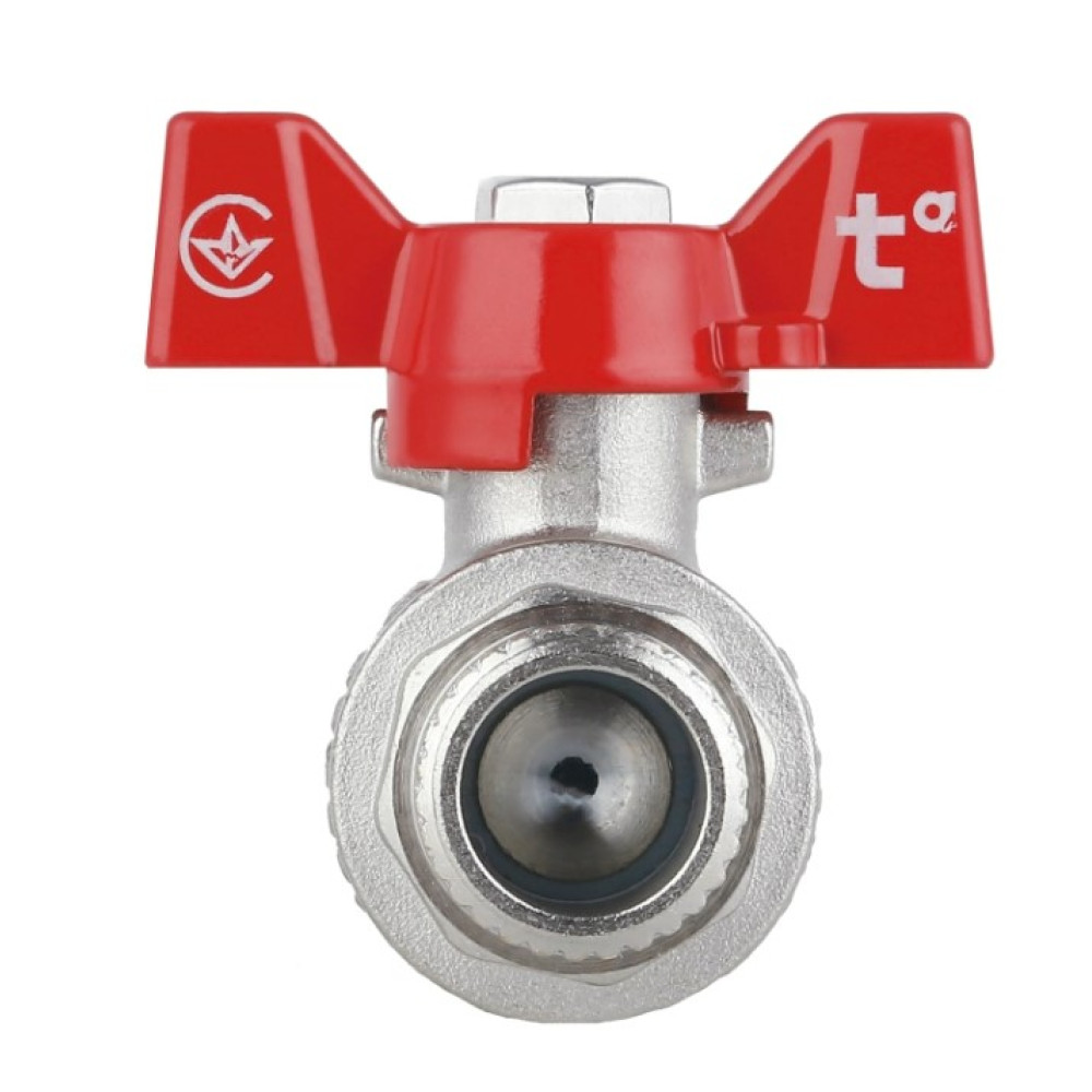 Кран кульовий Thermo Alliance Forte 1/2" ЗЗ прямий, PN40, метелик SF606W15