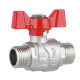 Кран кульовий Thermo Alliance Forte 1/2" ЗЗ прямий, PN40, метелик SF606W15