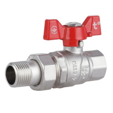 Кран шаровой "Американка" Thermo Alliance Forte 1/2" ВН прямая, бабочка SF220W15