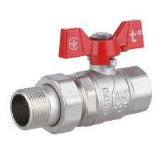 Кран шаровой "Американка" Thermo Alliance Forte 3/4" ВН прямая, бабочка SF220W20