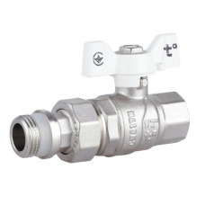 Кран шаровой "Американка" Thermo Alliance Forte 1/2" ВН прямой, антипротекание, бабочка SF222W15