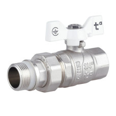 Кран шаровой "Американка" Thermo Alliance Forte 3/4" ВН прямой, антипротекание, бабочка SF222W20