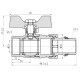 Кран шаровой "Американка" Thermo Alliance Forte 3/4" ВН прямой, антипротекание, бабочка SF222W20