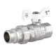 Кран шаровой "Американка" Thermo Alliance Forte 3/4" ВН прямой, антипротекание, бабочка SF222W20