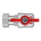 Кран кульовий Thermo Alliance Forte 1/2" ВЗ кутовий, PN40, з накидною гайкою, метелик SF224W15