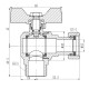 Кран кульовий Thermo Alliance Forte 3/4" ВЗ кутовий, PN40, з накидною гайкою, метелик SF224W20
