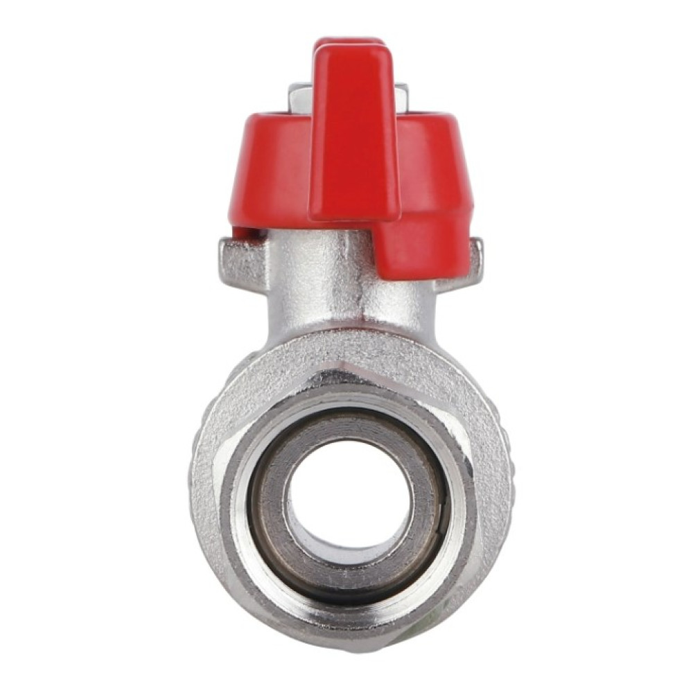 Кран шаровой Thermo Alliance Forte 1/2" ВВ прямой, PN40, с накидной гайкой, бабочка SF260W15