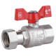 Кран шаровой Thermo Alliance Forte 3/4" ВВ прямой, PN40, с накидной гайкой, бабочка SF260W20