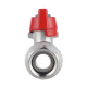 Кран кульовий Thermo Alliance Forte 1/2" ВЗ прямий, PN40, з накидною гайкою, метелик SF261W15