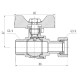 Кран кульовий Thermo Alliance Forte 3/4" ВЗ прямий, PN40, з накидною гайкою, метелик SF261W20