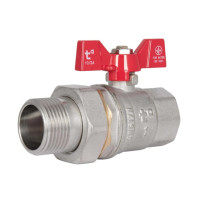 Кран шаровой "Американка" Thermo Alliance Standart 1" ВЗ прямой, PN40, бабочка SD220W25