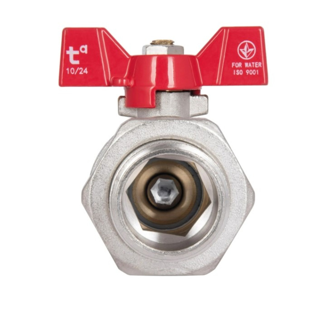 Кран шаровой "Американка" Thermo Alliance Standart 1" ВЗ прямой, PN40, бабочка SD220W25