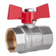 Кран кульовий Thermo Alliance Standart 1" ВВ прямий, PN40, метелик SD602NW25PN40