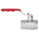Кран кульовий Thermo Alliance Standart 3/4" ВВ прямий, нікель, PN40, важіль SD600NW20PN40