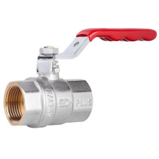 Кран шаровой Thermo Alliance Standart 3/4" ВВ прямой, никель, PN40, рычаг SD600NW20PN40