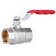 Кран кульовий Thermo Alliance Standart 3/4" ВВ прямий, нікель, PN40, важіль SD600NW20PN40