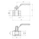 Кран кульовий Thermo Alliance Standart 1" ВВ прямий, PN40, важіль SD600NW25PN40