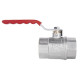 Кран кульовий Thermo Alliance Standart 1 1/2" ВВ прямий, нікель, PN40, важіль SD600NW40PN40