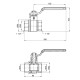 Кран кульовий Thermo Alliance Standart 1 1/2" ВВ прямий, нікель, PN40, важіль SD600NW40PN40