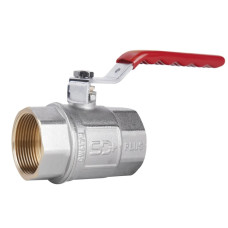 Кран шаровой Thermo Alliance Standart 1 1/2" ВВ прямой, никель, PN40, рычаг SD600NW40PN40
