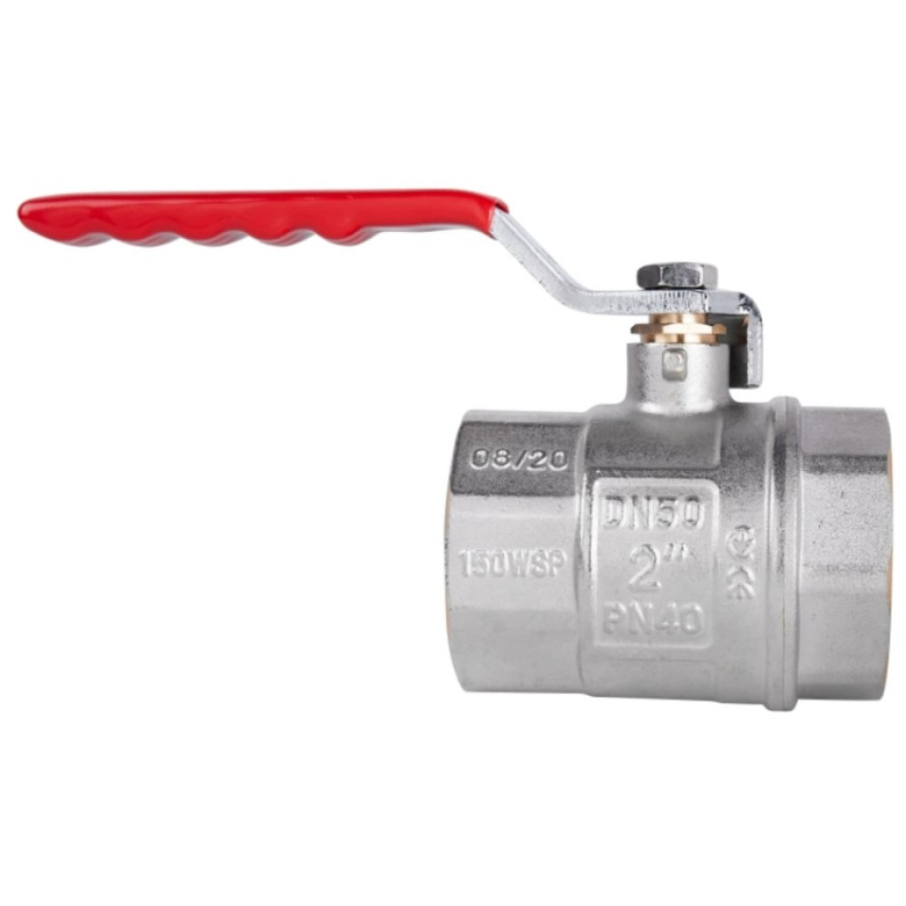 Кран кульовий Thermo Alliance Standart 2" ВВ прямий, нікель, PN40, важіль SD600NW50PN40