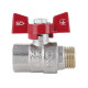 Кран кульовий Thermo Alliance Standart 1/2" ВЗ прямий, PN40, метелик SD607NW15PN40