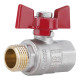 Кран кульовий Thermo Alliance Standart 1/2" ВЗ прямий, PN40, метелик SD607NW15PN40