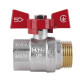 Кран кульовий Thermo Alliance Standart 1" ВЗ прямий, PN40, метелик SD607NW25PN40