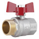 Кран кульовий Thermo Alliance Standart 1" ВЗ прямий, PN40, метелик SD607NW25PN40
