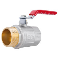 Кран кульовий Thermo Alliance Standart 1 1/2" ВЗ прямий, нікель, PN40, важіль SD605NW40PN40