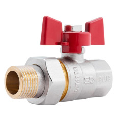 Кран шаровой "Американка" Thermo Alliance Standart 1/2"ВН прямой, латунь, PN40, бабочка SD220NW15PN40