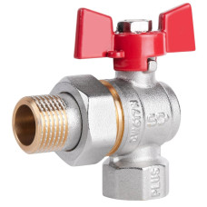 Кран шаровой "Американка" Thermo Alliance Standart 1/2" ВН угловой, латунь, PN40, бабочка SD222NW15PN40