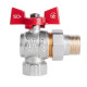 Кран кульовий "Американка" Thermo Alliance Standart 3/4" ВЗ кутовий, латунь, PN40, метелик SD222NW20PN40