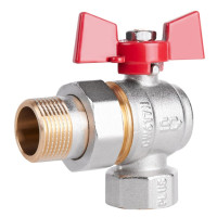 Кран кульовий "Американка" Thermo Alliance Standart 3/4" ВЗ кутовий, латунь, PN40, метелик SD222NW20PN40