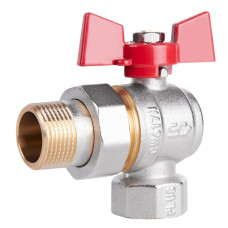 Кран шаровой "Американка" Thermo Alliance Standart 3/4" ВН угловой, латунь, PN40, бабочка SD222NW20PN40