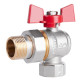 Кран кульовий "Американка" Thermo Alliance Standart 3/4" ВЗ кутовий, латунь, PN40, метелик SD222NW20PN40